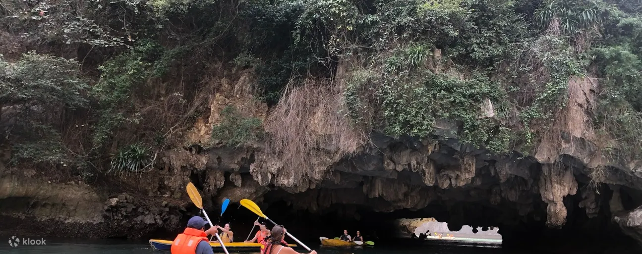 Kayaking in Dark-Light Cave
